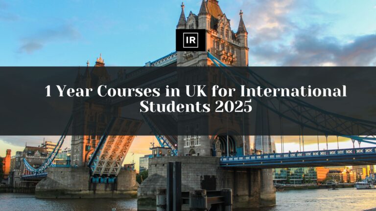 1 Year Courses in UK for International Students 2025